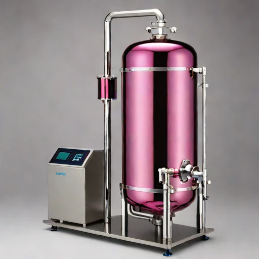 A meromictic-layer withdrawal siphon, photographed against a plain background