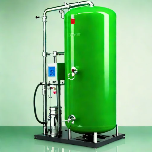 A meromictic-layer withdrawal siphon, photographed against a plain background
