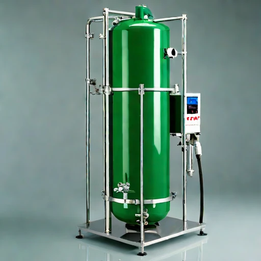 A meromictic-layer withdrawal siphon, photographed against a plain background