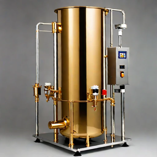 A meromictic-layer withdrawal siphon, photographed against a plain background