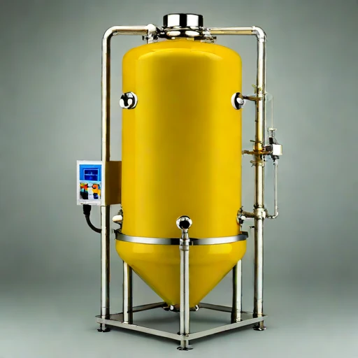 A meromictic-layer withdrawal siphon, photographed against a plain background