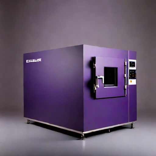 A martensitic-quench tempering furnace, photographed against a plain background