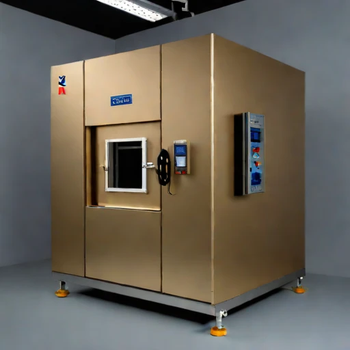 A martensitic-quench tempering furnace, photographed against a plain background
