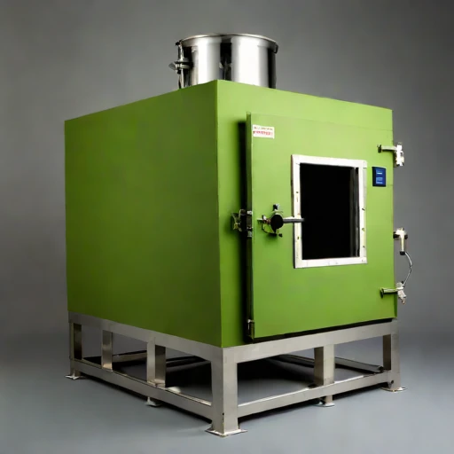 A martensitic-quench tempering furnace, photographed against a plain background