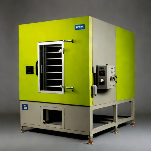 A martensitic-quench tempering furnace, photographed against a plain background