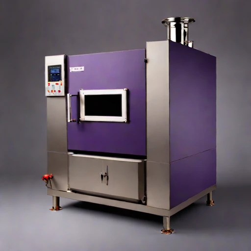 A martensitic-quench tempering furnace, photographed against a plain background