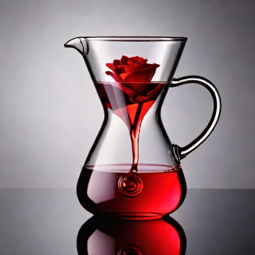 A marangoni-swirl tasting glass, photographed against a plain background