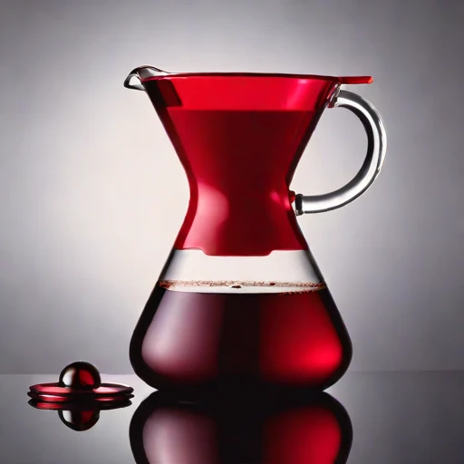 A marangoni-swirl tasting glass, photographed against a plain background