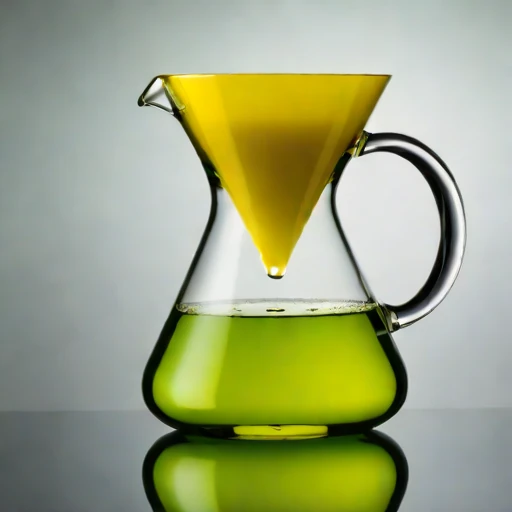 A marangoni-swirl tasting glass, photographed against a plain background
