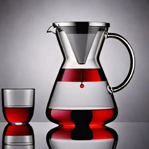 A marangoni-swirl tasting glass, photographed against a plain background