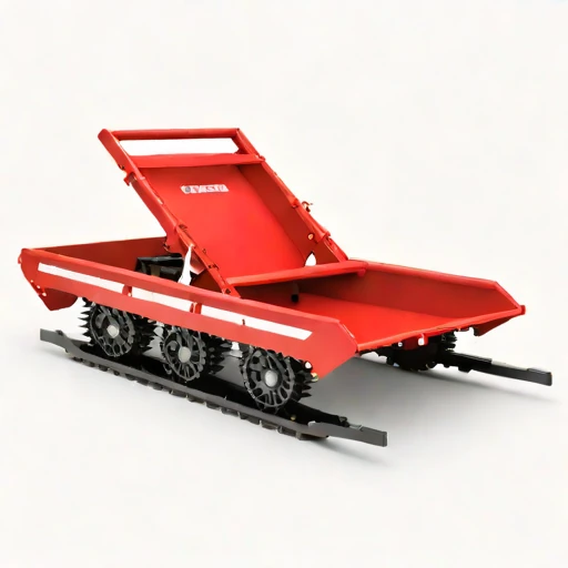 A moraine-track load sledge, photographed against a plain background