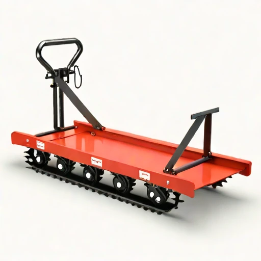 A moraine-track load sledge, photographed against a plain background