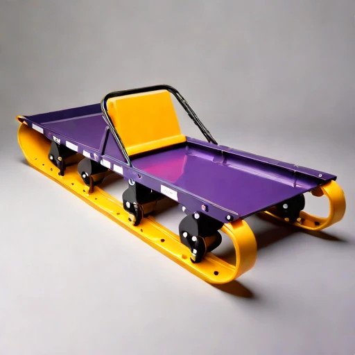 A moraine-track load sledge, photographed against a plain background