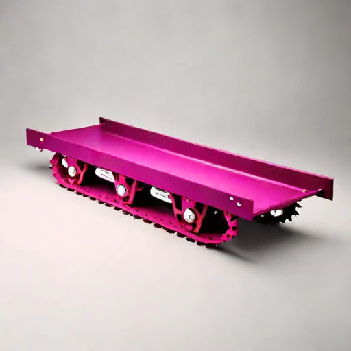 A moraine-track load sledge, photographed against a plain background