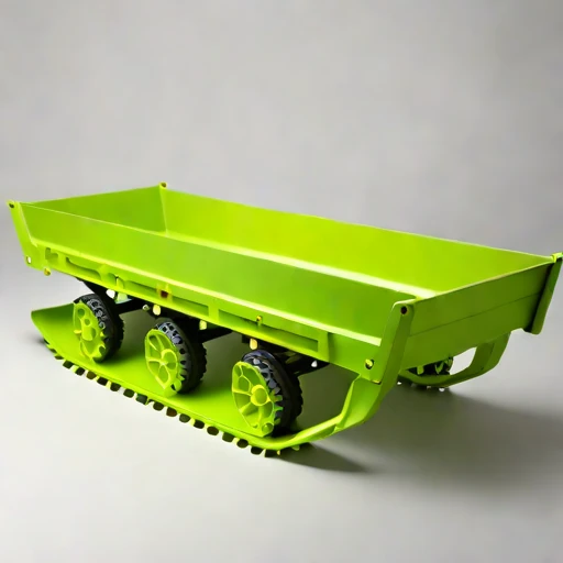 A moraine-track load sledge, photographed against a plain background
