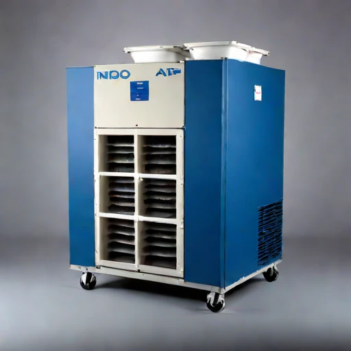 A nitrifying-bed odour scrubber, photographed against a plain background