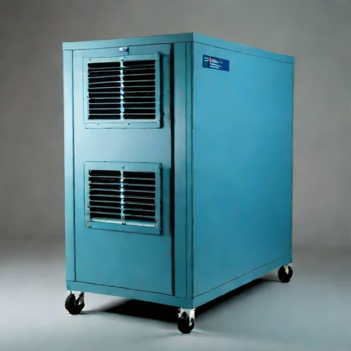 A nitrifying-bed odour scrubber, photographed against a plain background