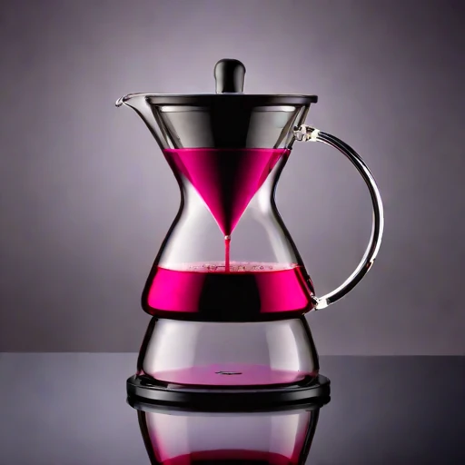 A nepheloid-clarity siphon brewer, photographed against a plain background