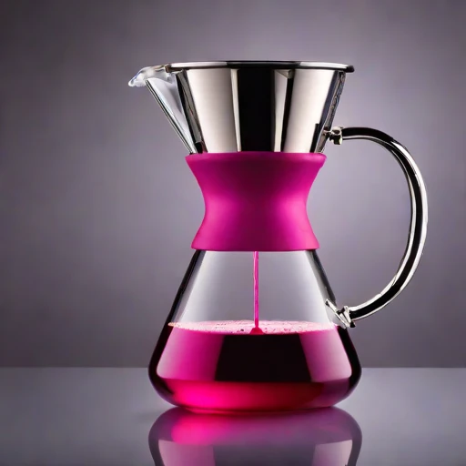 A nepheloid-clarity siphon brewer, photographed against a plain background