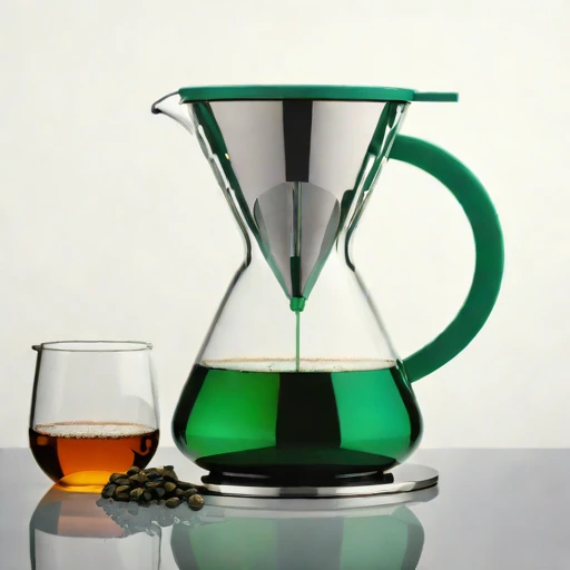 A nepheloid-clarity siphon brewer, photographed against a plain background