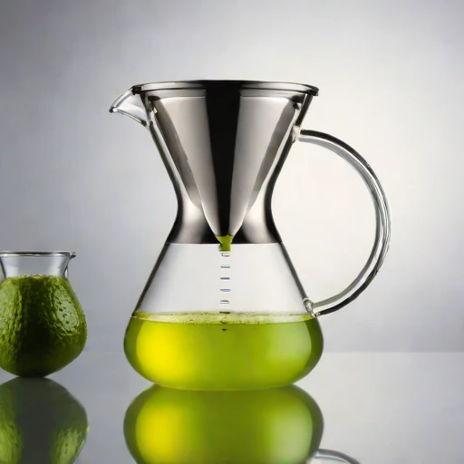A nepheloid-clarity siphon brewer, photographed against a plain background