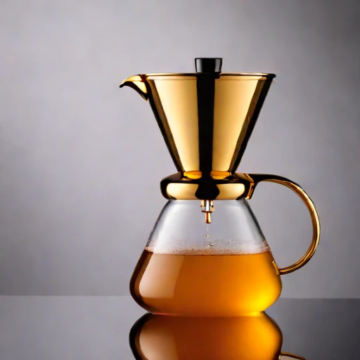 A nepheloid-clarity siphon brewer, photographed against a plain background