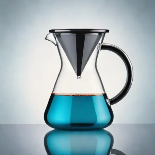 A nepheloid-clarity siphon brewer, photographed against a plain background