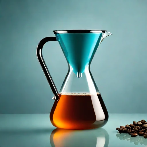 A nepheloid-clarity siphon brewer, photographed against a plain background