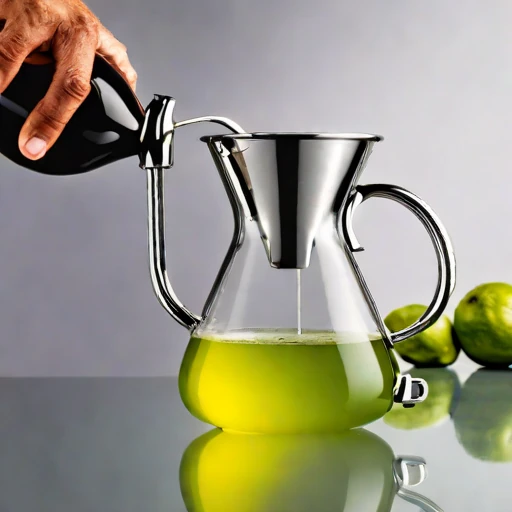 A nepheloid-clarity siphon brewer, photographed against a plain background