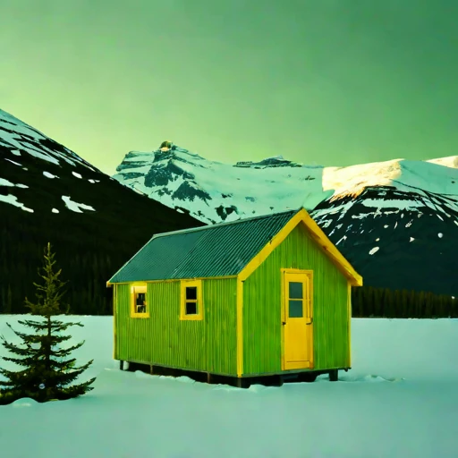 A nunatak expedition refuge, photographed against a plain background