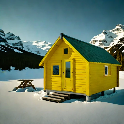A nunatak expedition refuge, photographed against a plain background