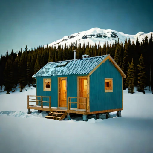 A nunatak expedition refuge, photographed against a plain background