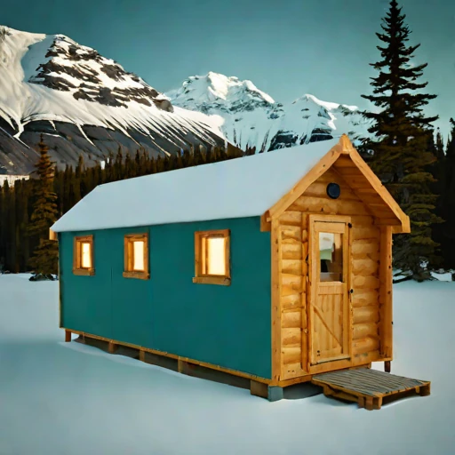 A nunatak expedition refuge, photographed against a plain background