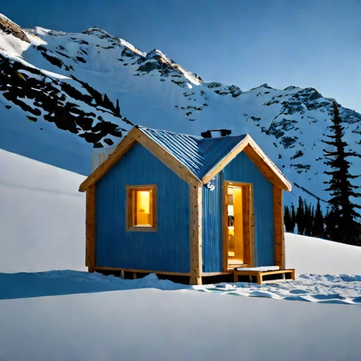 A nunatak expedition refuge, photographed against a plain background
