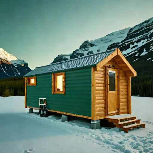 A nunatak expedition refuge, photographed against a plain background