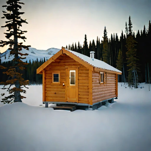 A nunatak expedition refuge, photographed against a plain background