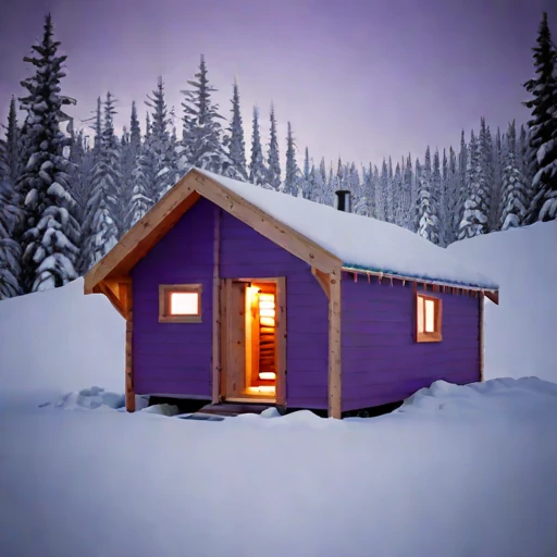 A nunatak expedition refuge, photographed against a plain background