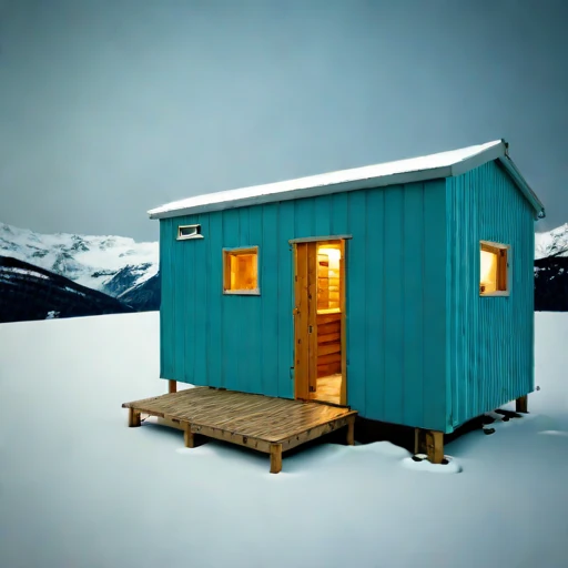 A nunatak expedition refuge, photographed against a plain background