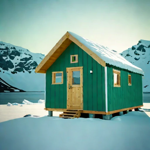 A nunatak expedition refuge, photographed against a plain background