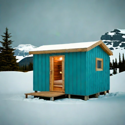 A nunatak expedition refuge, photographed against a plain background