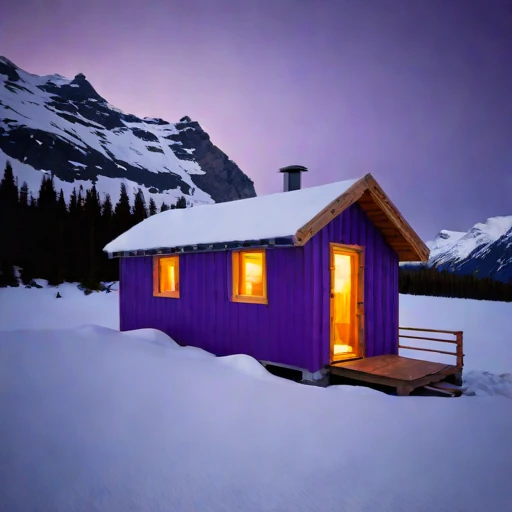 A nunatak expedition refuge, photographed against a plain background