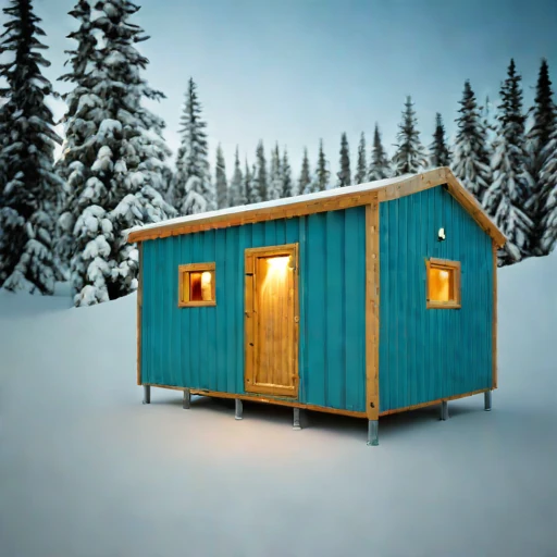 A neve-line climbing refuge, photographed against a plain background