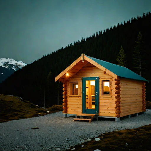 A neve-line climbing refuge, photographed against a plain background