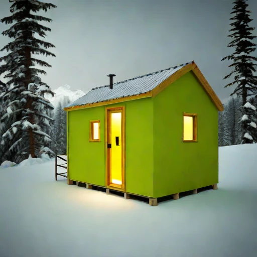 A neve-line climbing refuge, photographed against a plain background
