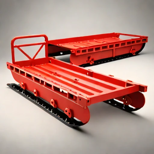 A nunatak load frame, photographed against a plain background