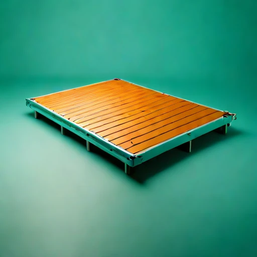 A neritic-zone research pontoon, photographed against a plain background