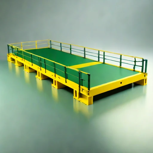 A neritic-zone research pontoon, photographed against a plain background