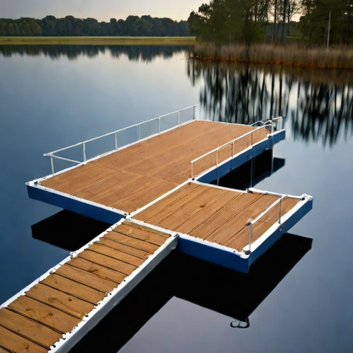 An oxbow-lake retreat deck, photographed against a plain background
