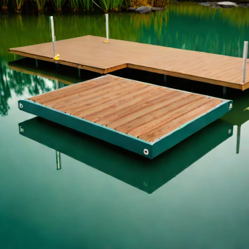 An oxbow-lake retreat deck, photographed against a plain background