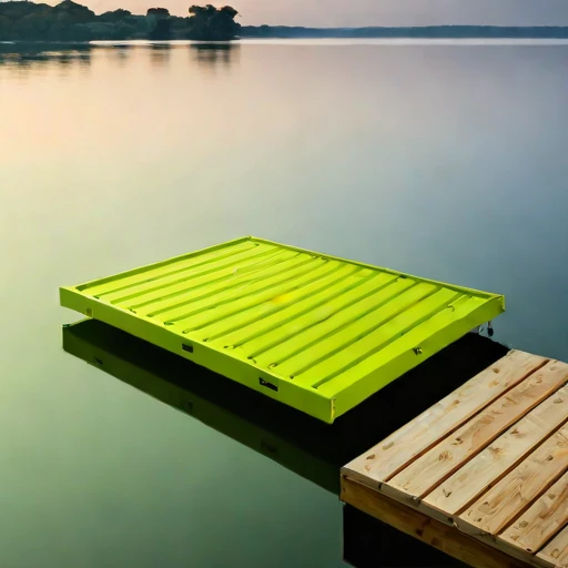 An oxbow-lake retreat deck, photographed against a plain background